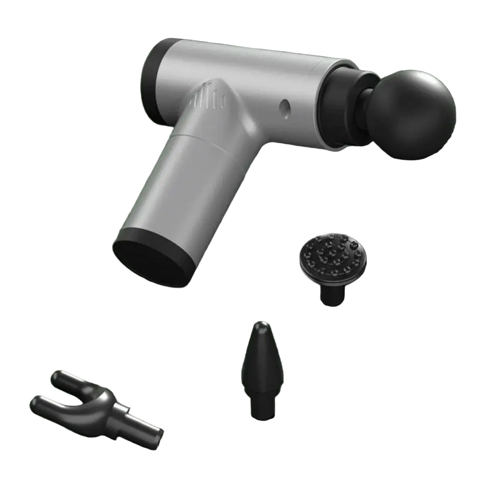 BowLift | PulsePro Mini – Compact Fascia Gun with 6 Speed Levels & 4 Massage Heads