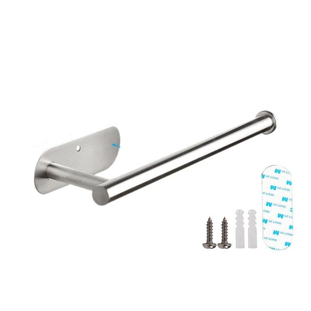 Punch-free Paper Towel Holder Stainless Steel Kitchen Tissue Hanger | Bowlift