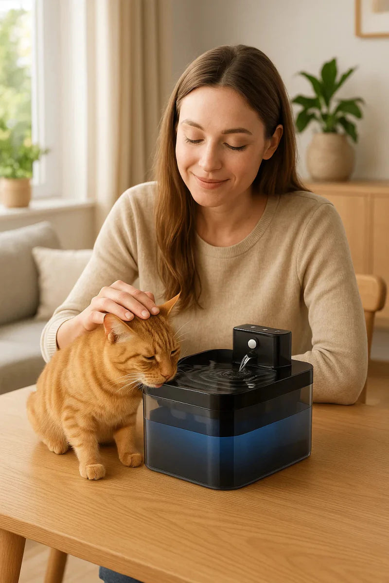 BowLift | PUREFLOW Fountain – Smart Cat Water Fountain with Motion Sensor & Filtration