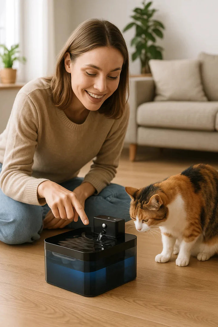 BowLift | PUREFLOW Fountain – Smart Cat Water Fountain with Motion Sensor & Filtration