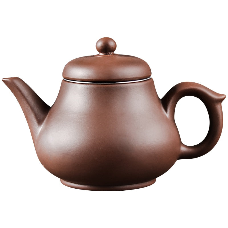 Purple Clay Teapot Single Pot with Built-in Stainless Steel Filter | Bowlift