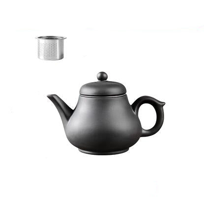 Purple Clay Teapot Single Pot with Built-in Stainless Steel Filter | Bowlift