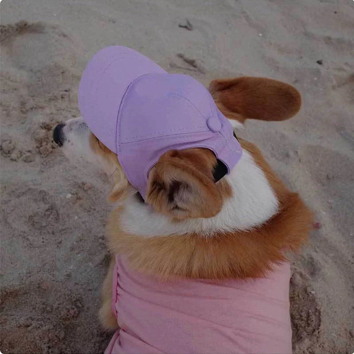 BowLift | Adjustable Dog Sun Hat - Cute Ear-Out Summer Baseball Cap