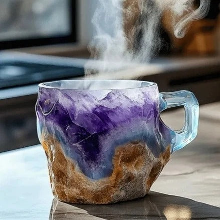 BowLift | CrystalBrew Coffee Mugs | Elegant mineral crystal mugs for a unique coffee experience
