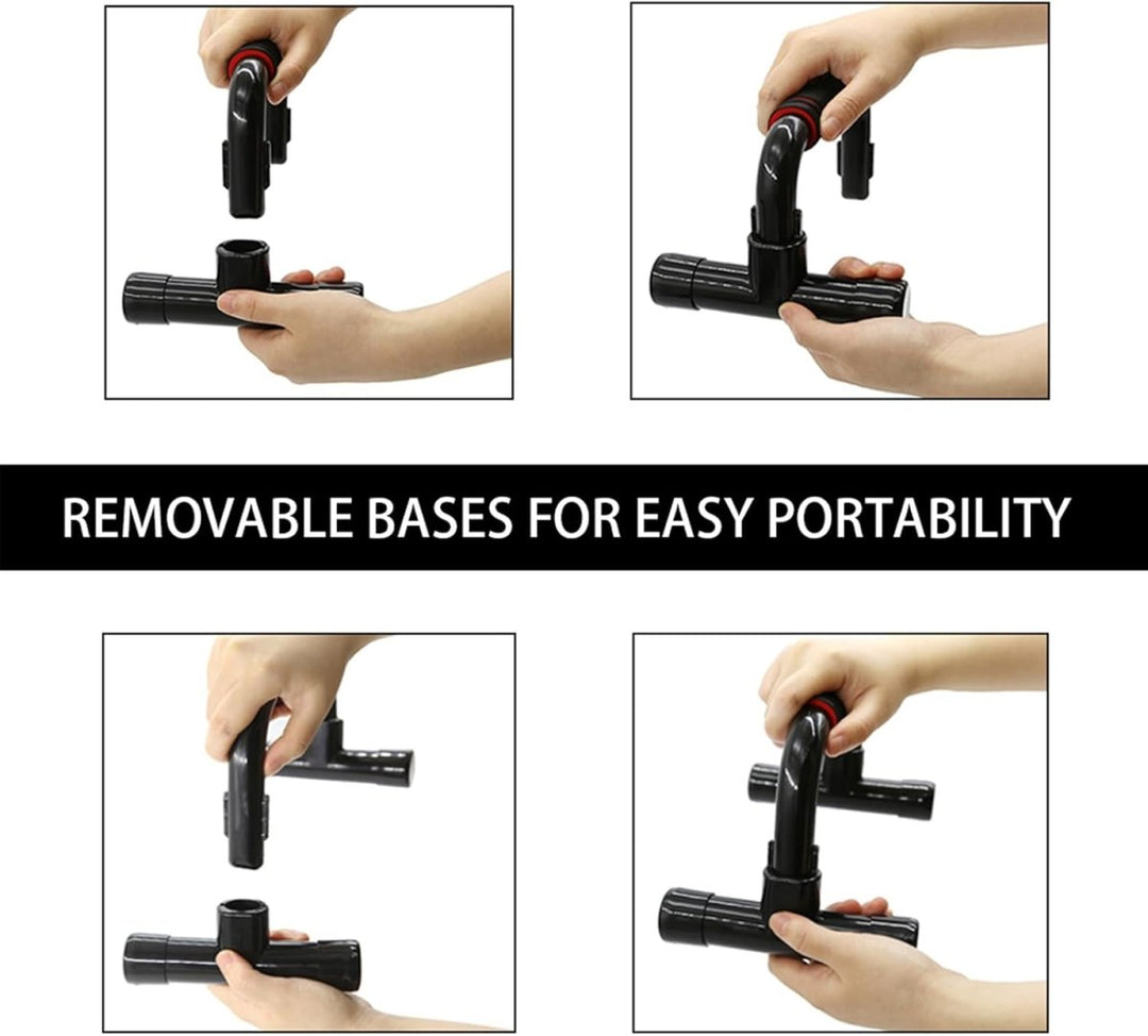 BowLift | Pushmaster Ergonomic Push-Up Bars – Wrist-Friendly, Non-Slip Pushup Handles for Deeper Workouts – Portable & Durable for Home or Gym Training