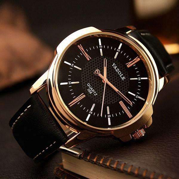 BowLift | Watch Men Golden Wristwatch Quartz