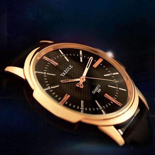 BowLift | Watch Men Golden Wristwatch Quartz