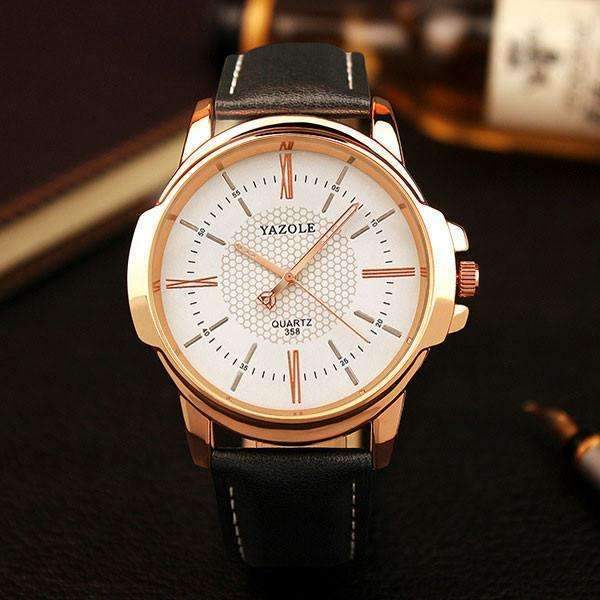 BowLift | Watch Men Golden Wristwatch Quartz