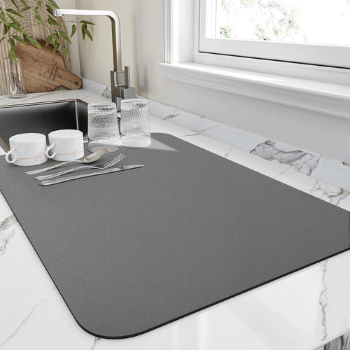 BowLift | Quick-Dry Dish Mat – Super Absorbent Diatomite for Fast Drying in 10 Minutes