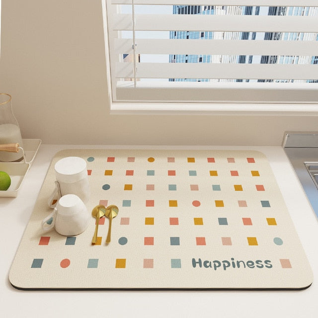 Quick Drying Kitchen Absorbent Drained Placemat Drying Mat for Table | Bowlift