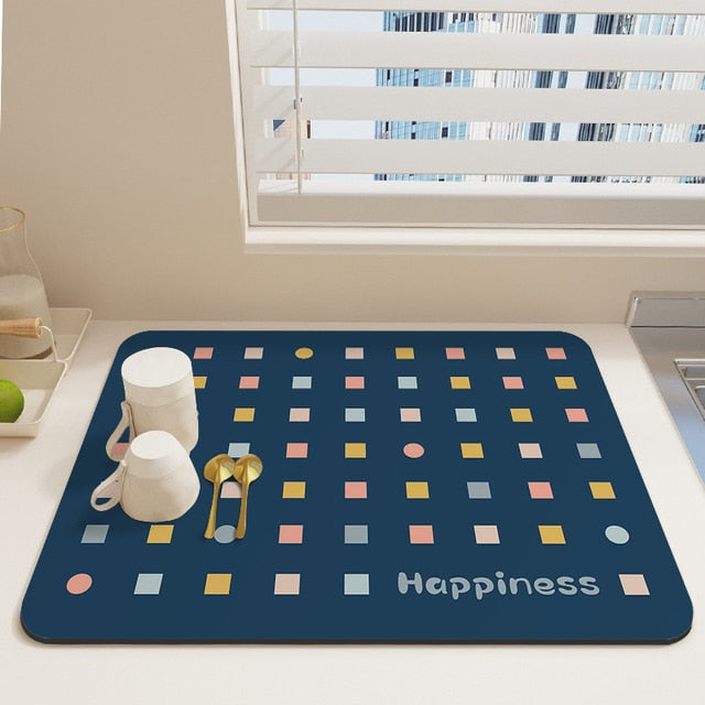 Quick Drying Kitchen Absorbent Drained Placemat Drying Mat for Table | Bowlift