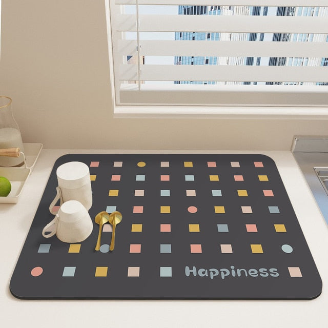 Quick Drying Kitchen Absorbent Drained Placemat Drying Mat for Table | Bowlift