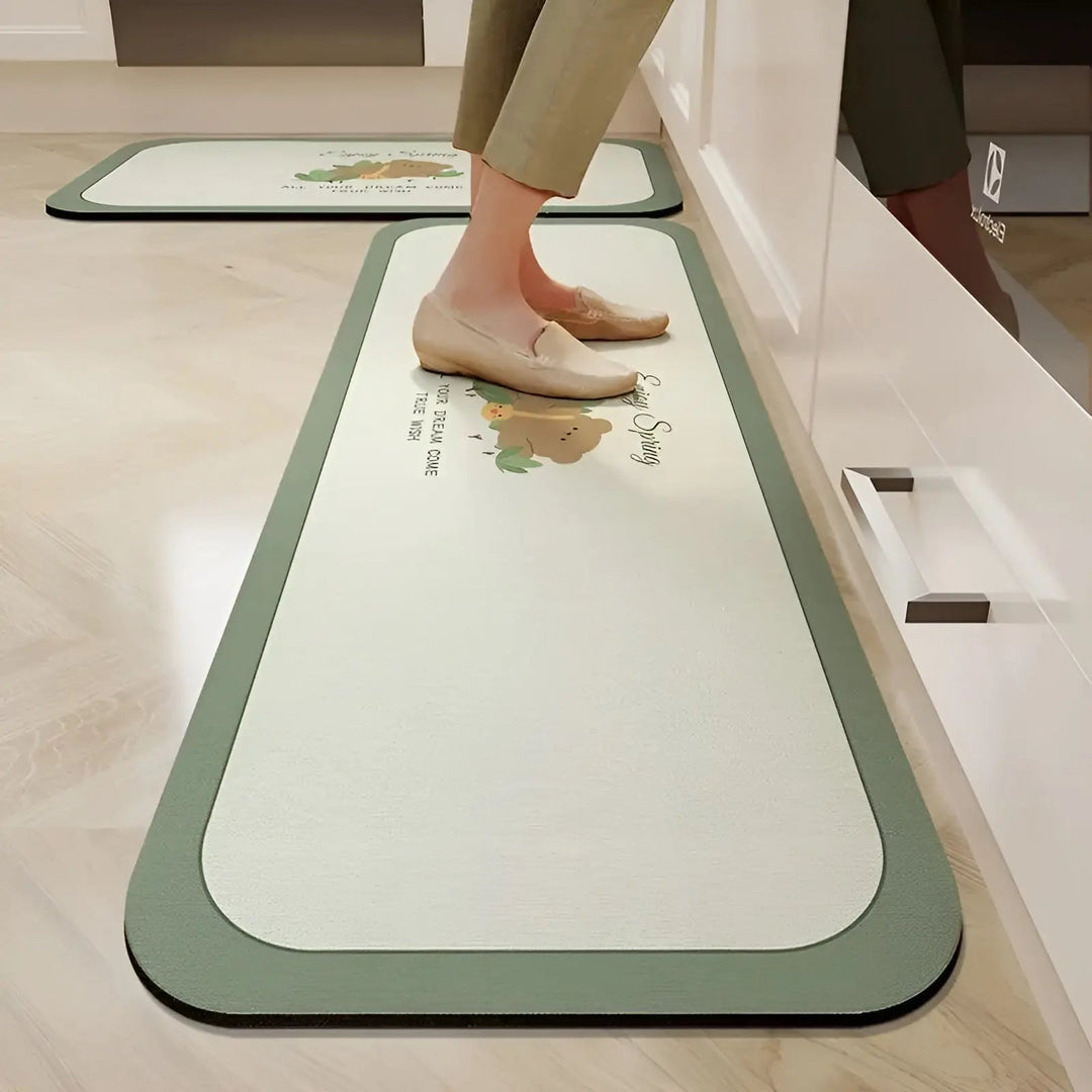 BowLift | Quick-Drying Super Absorbent Non-Slip Kitchen Mat - SplashEase