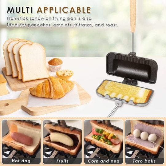 BowLift | Quickgrill Sandwich Maker – Compact Non-Stick Sandwich Press for Fast, Crispy Meals in 3 Minutes
