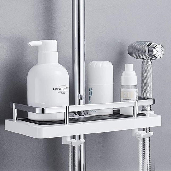 BowLift | BathBuddy | No-Drill Shower Shelf – Space-Saving Bathroom Storage