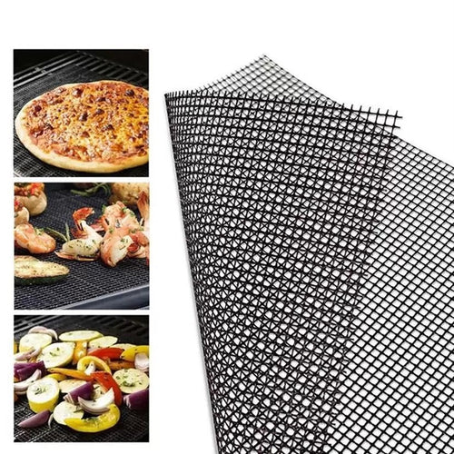Teflon Non-stick BBQ Grill Mesh Mat for Reusable Cleaning | Bowlift