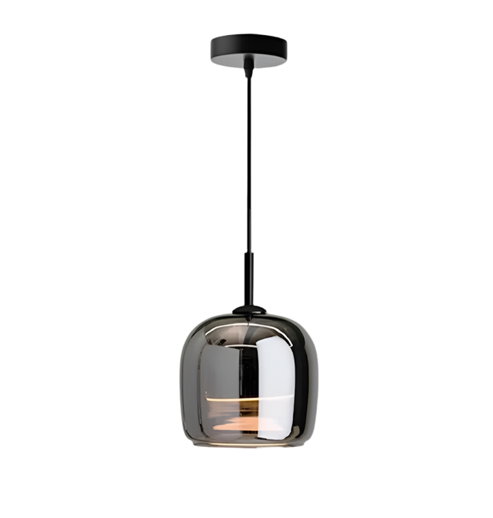 BowLift | Nordic Black Glass Pendant Light with LED