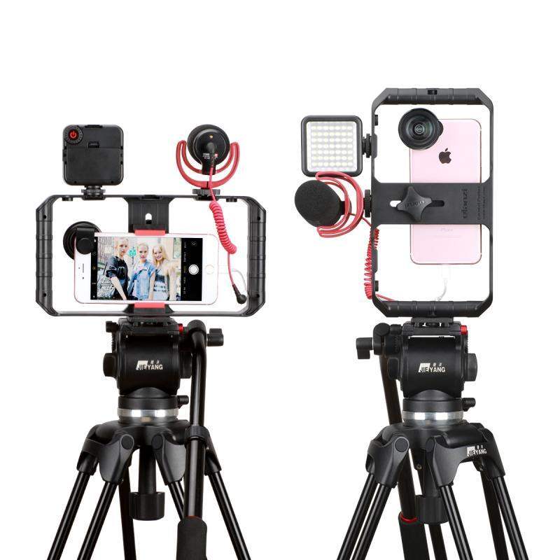 VideoGrip Smartphone Stabilizer – Professional Film Cage with Cold Shoe Mounts | Bowlift