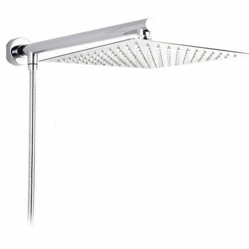 BowLift | Wall-Mounted Rainfall Shower Head with Adjustable Arm and Hose