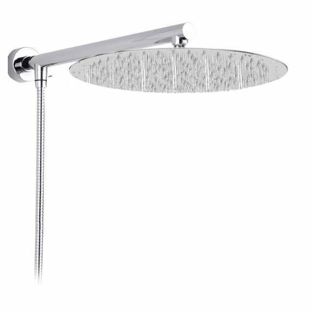 BowLift | Wall-Mounted Rainfall Shower Head with Adjustable Arm and Hose