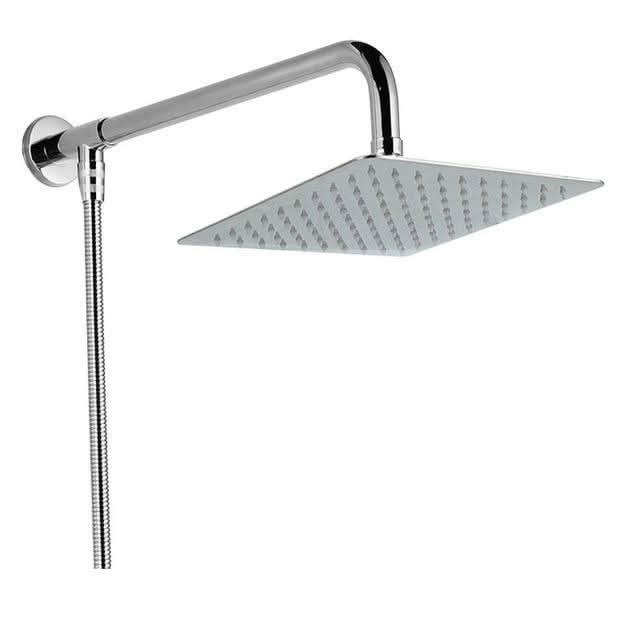 BowLift | Wall-Mounted Rainfall Shower Head with Adjustable Arm and Hose