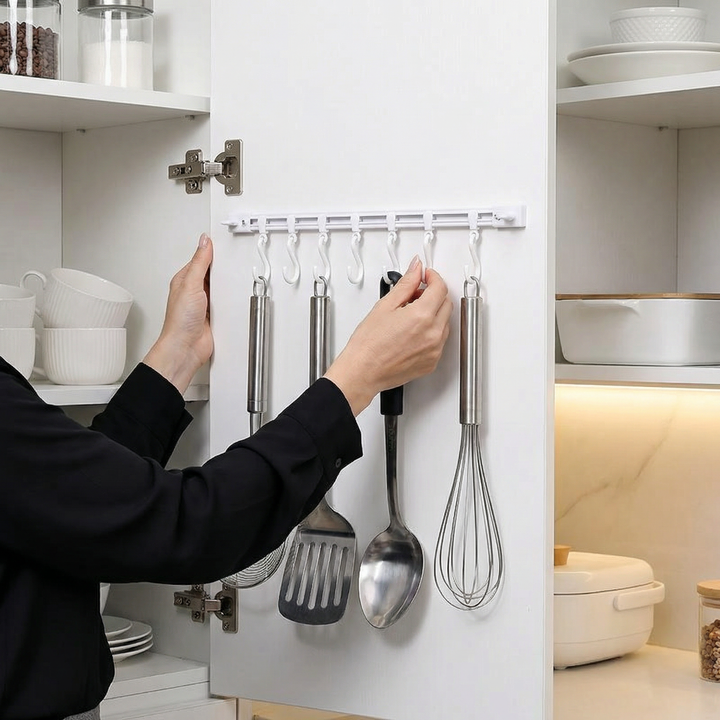 Self-adhesive hook strip kitchen & bathroom (2 pcs.) | Bowlift
