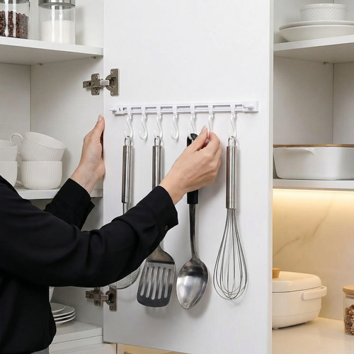 Self-adhesive hook strip kitchen & bathroom (2 pcs.) | Bowlift