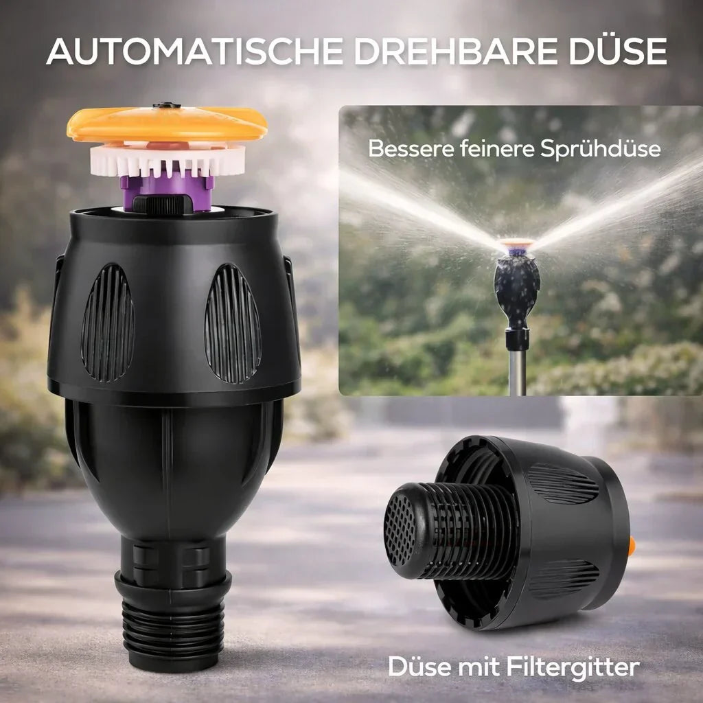 AquaStraal Garden Sprinkler With Tripod 360 Degrees | Bowlift