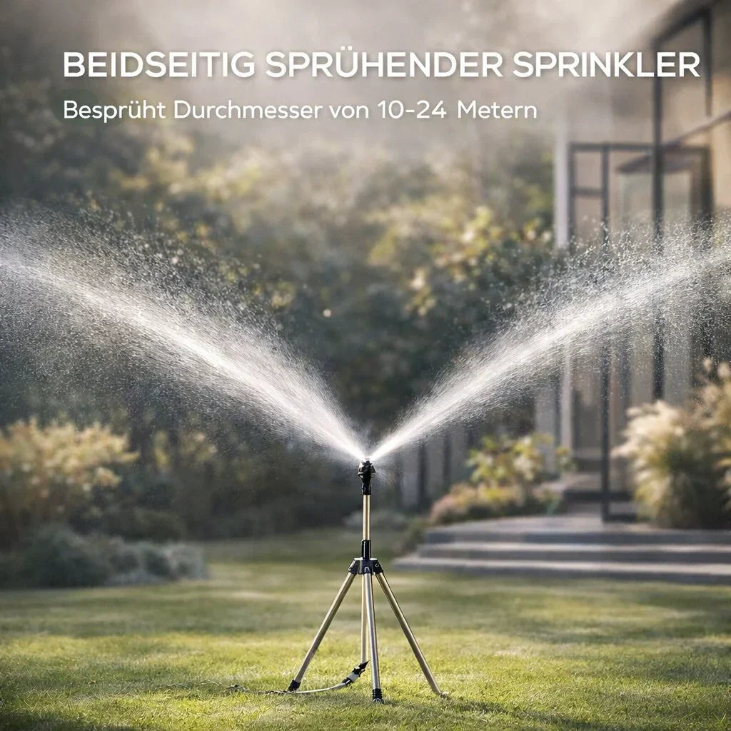 AquaStraal Garden Sprinkler With Tripod 360 Degrees | Bowlift
