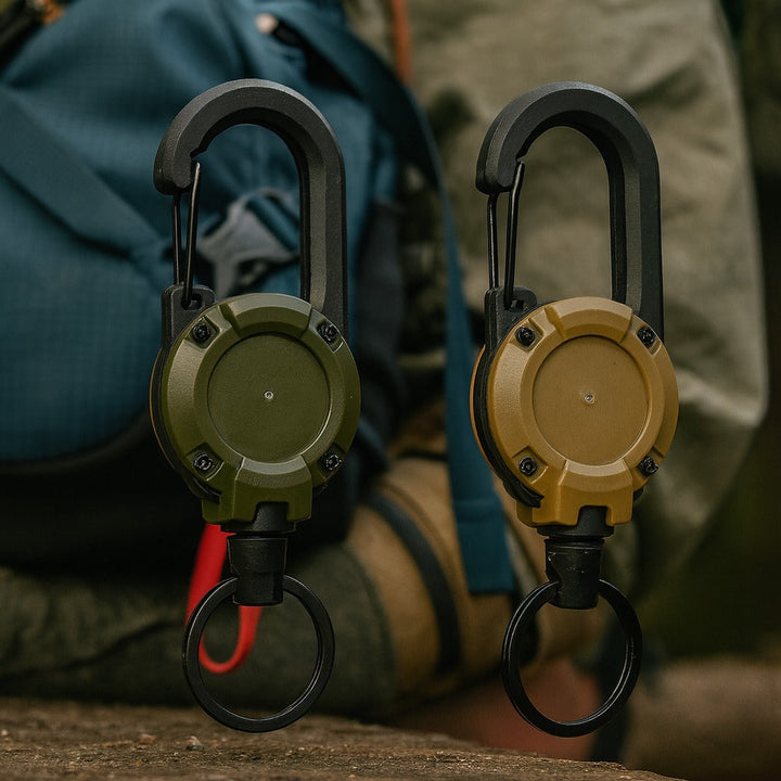 BowLift | Trail Lock Anti-Lost Retractable Carabiner Keychain