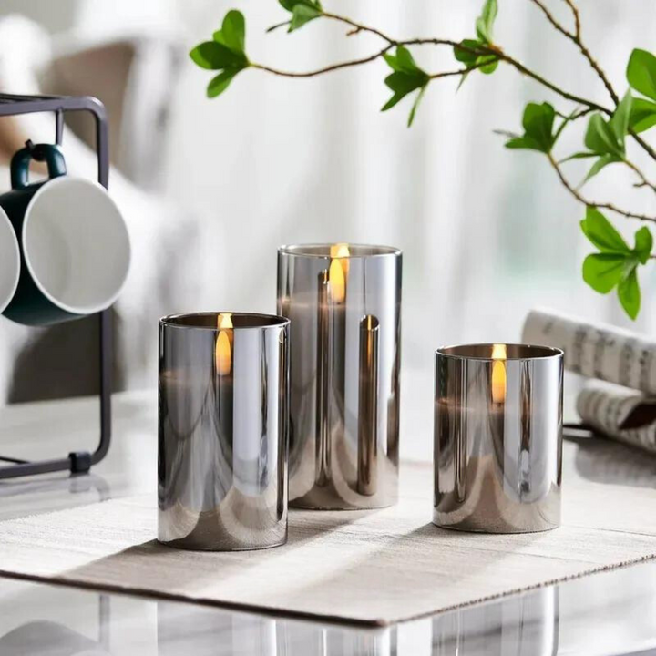 BowLift | Candle Light Glass Table Lamp Set