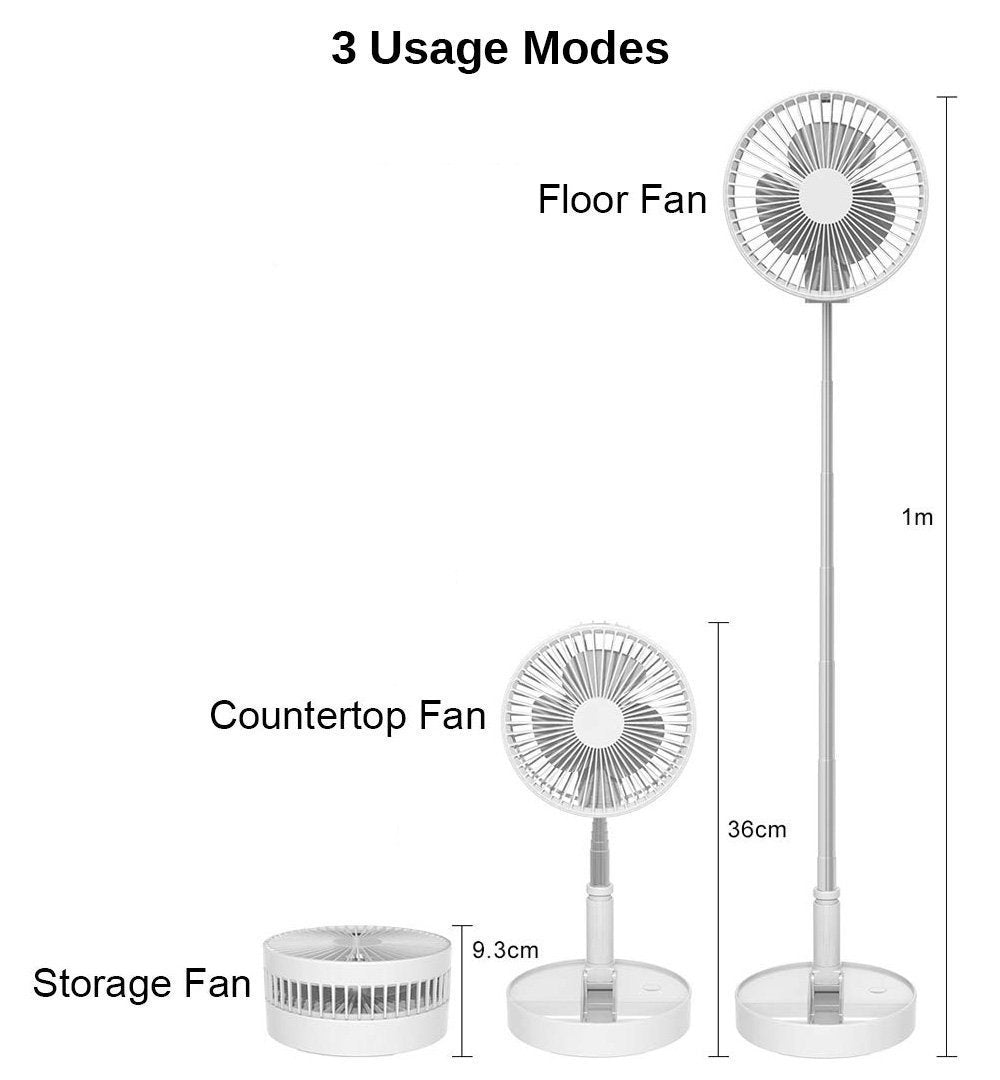 BowLift | Rechargeable Mini Telescopic Fan