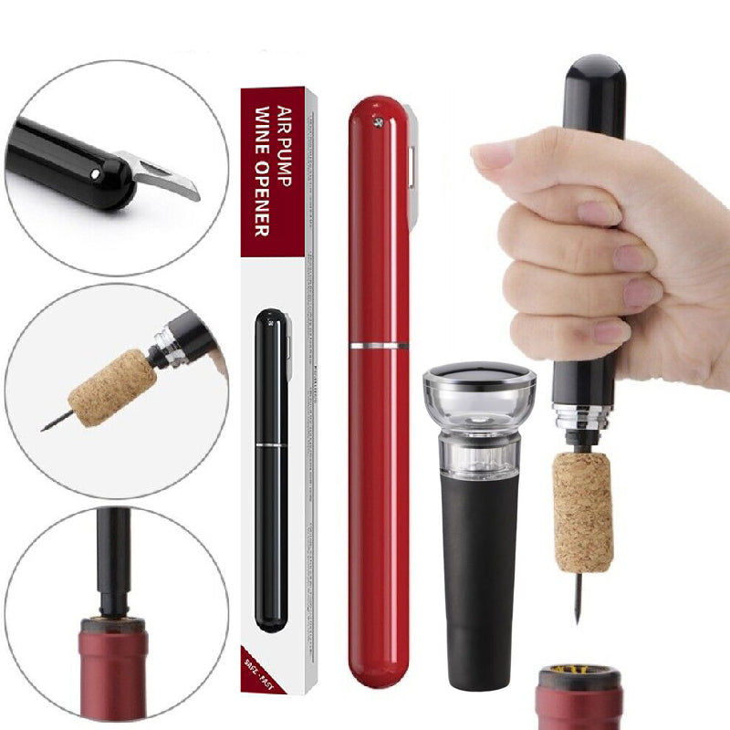 2-in-1 Air Pressure Pump Wine Bottle Opener with Foil Cutter | Bowlift
