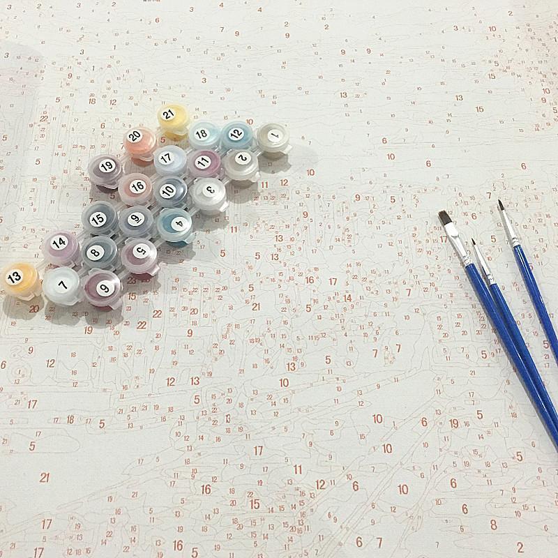 Red Rose Bouquet - Van-Go Paint-By-Number Kit | Bowlift