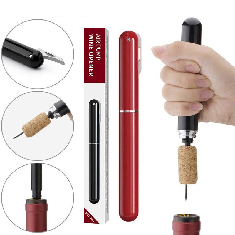 2-in-1 Air Pressure Pump Wine Bottle Opener with Foil Cutter | Bowlift