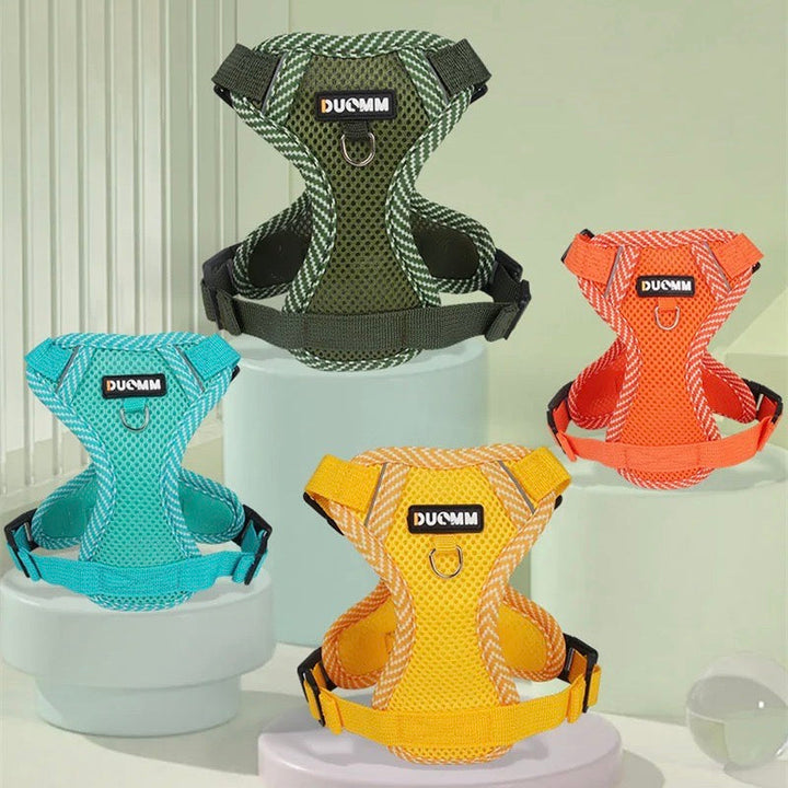 Reflective Harness and Leash Set for Small Dogs - AirFlex Bowlift