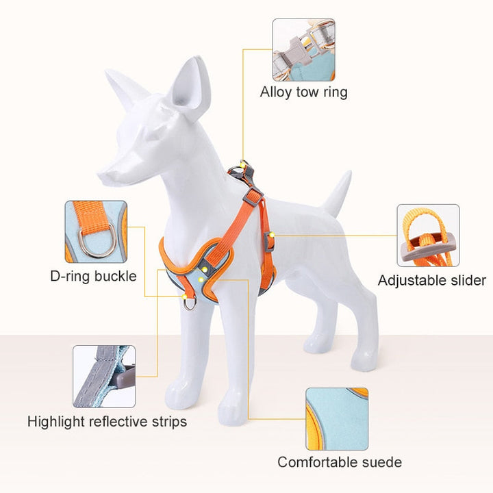 Reflective Puppy Harness - BrightPaw Bowlift