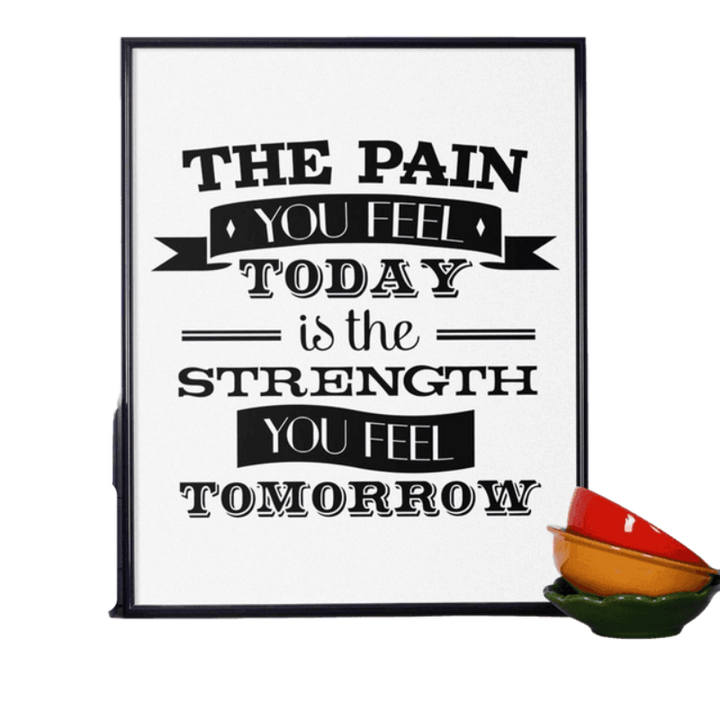 Motivational Fitness Motivation  - Canvas Wall Art Painting | Bowlift