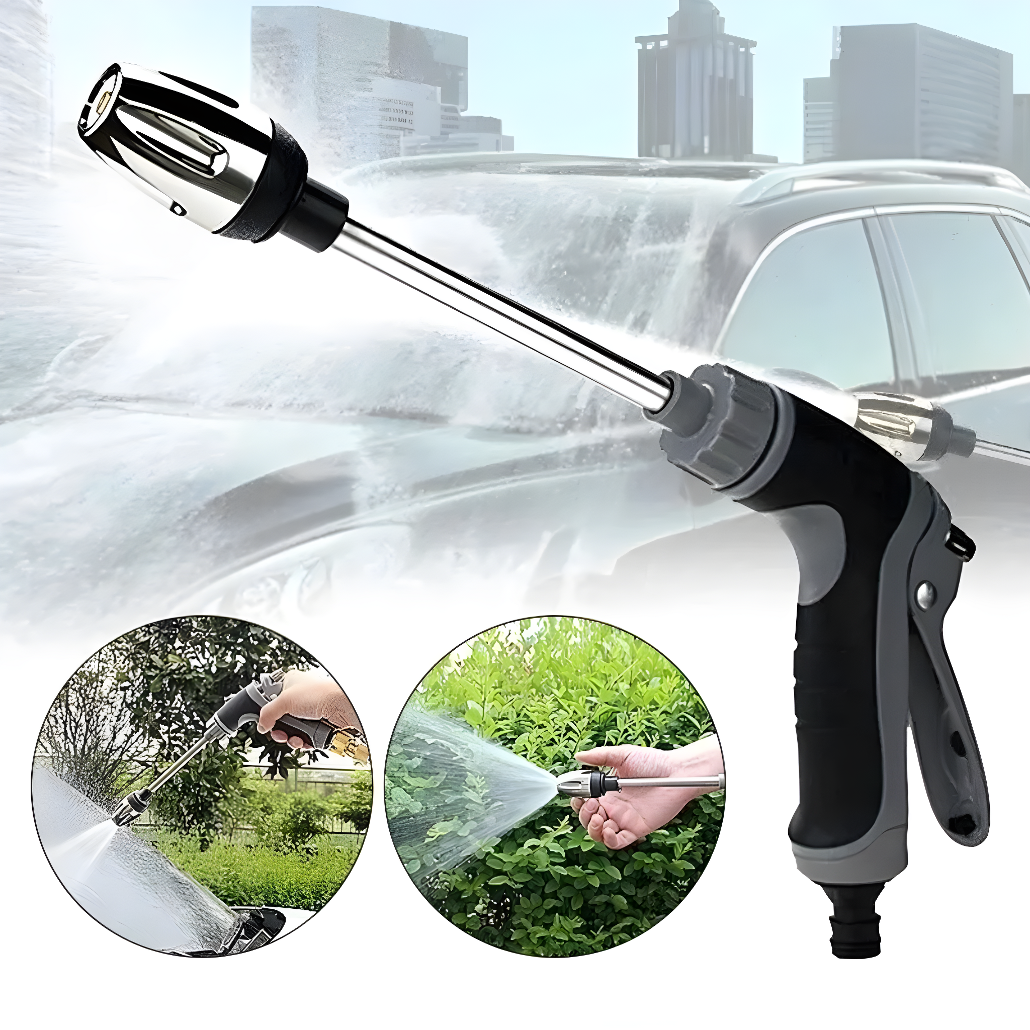 BowLift | AquaBlitz High-Pressure Spray Gun – Universal Hose Attachment for Powerful Cleaning