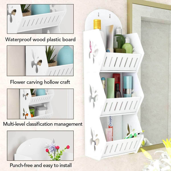 BowLift | Wall Mounted No-Drill Shelf Storage Organizer
