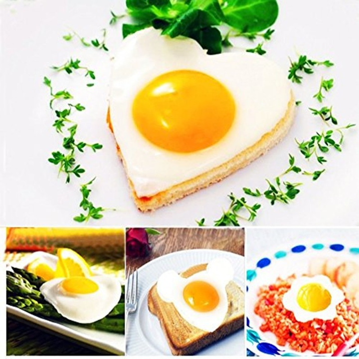 5pcs/set Stainless steel Fried Egg Mold Pancake Rings | Bowlift