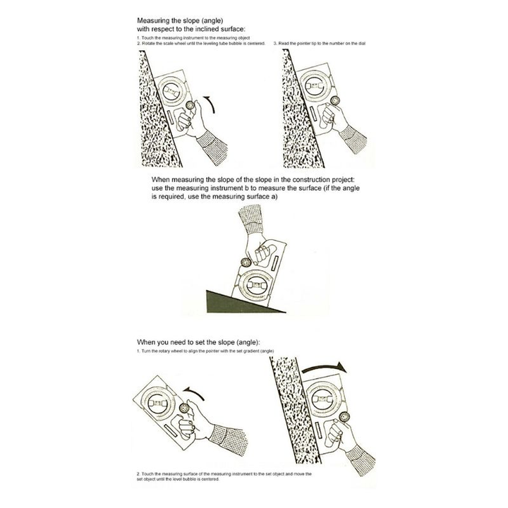 Multifunctional Magnetic Protractor Angle Finder Slope Meter | Bowlift