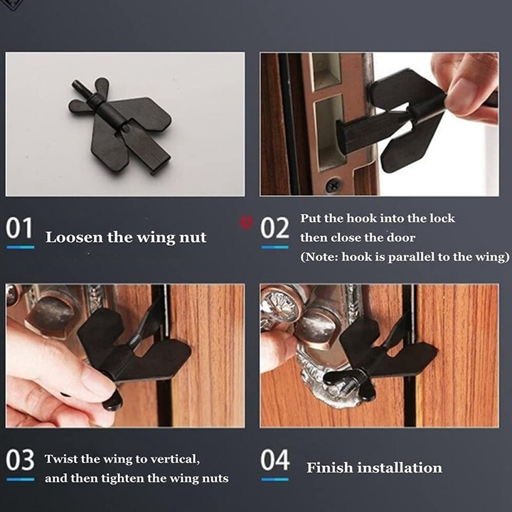BowLift | Portable Travel Security Door Stopper Lock