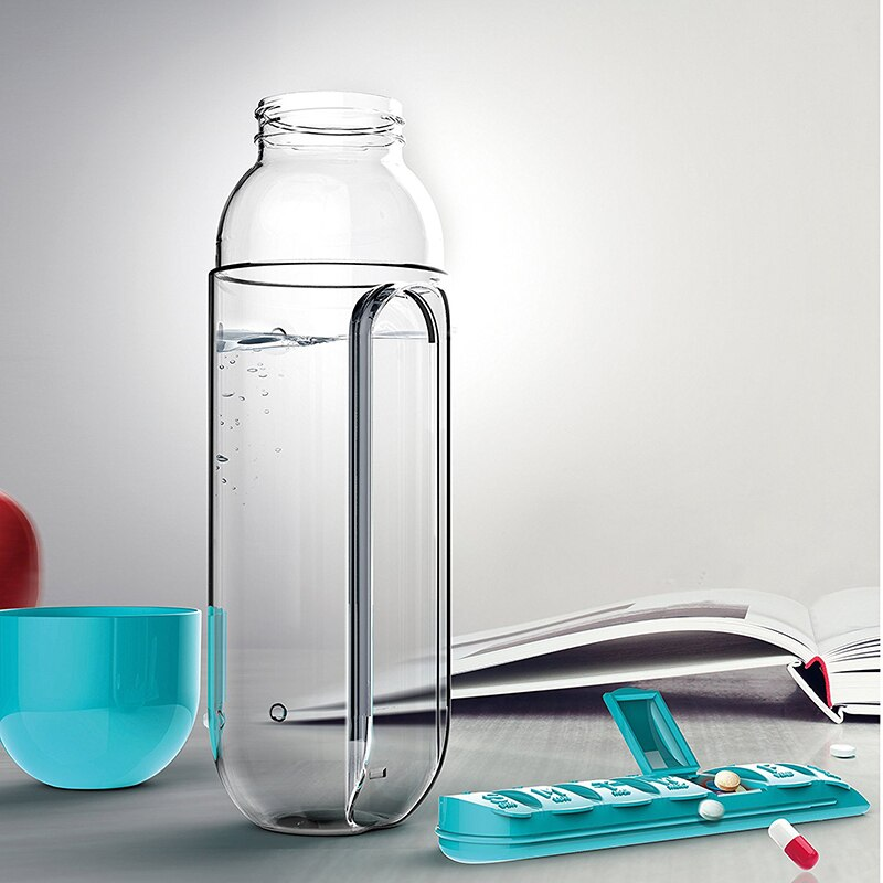 Water Bottle Daily Pill Organizer | Bowlift