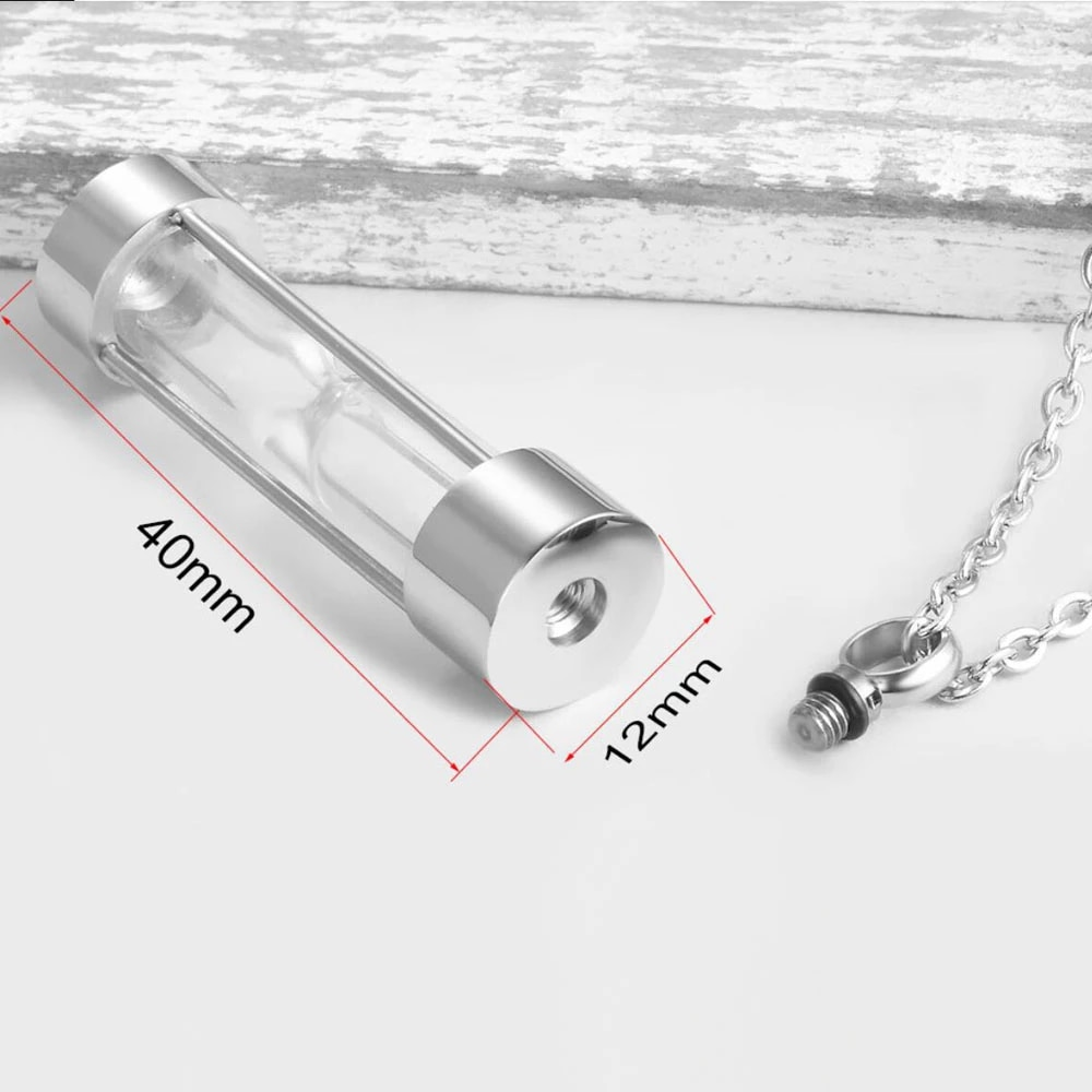 BowLift | Memory Hourglass Glass Necklace