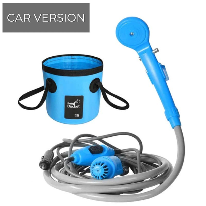 Portable Electric Outdoor Camping Shower Set | Bowlift