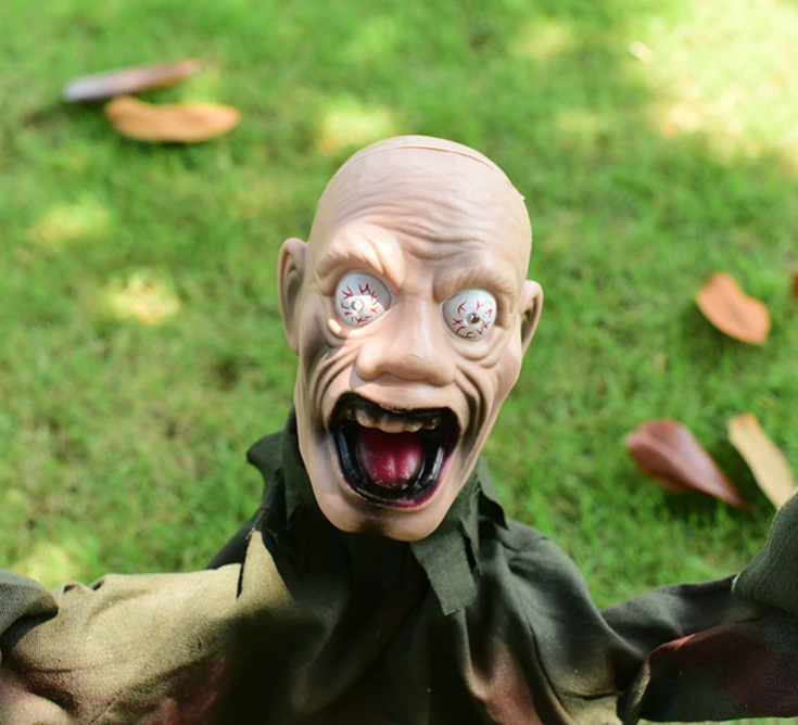 BowLift | Scary Screaming Zombie Garden Halloween Decoration