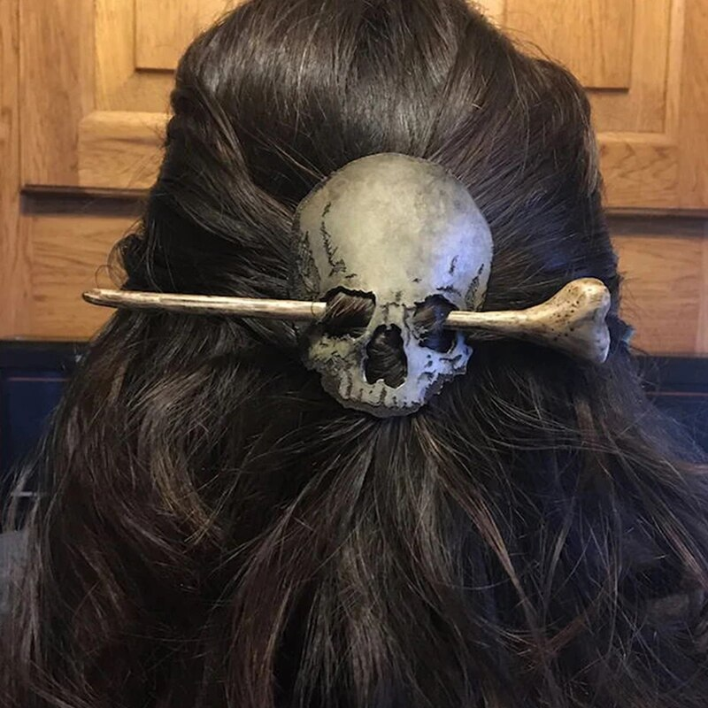 BowLift | Retro Punk Metal Skull Hair Clips