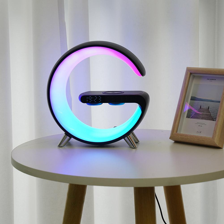 BowLift | Smart Aurora Wireless Charger Bluetooth Speaker