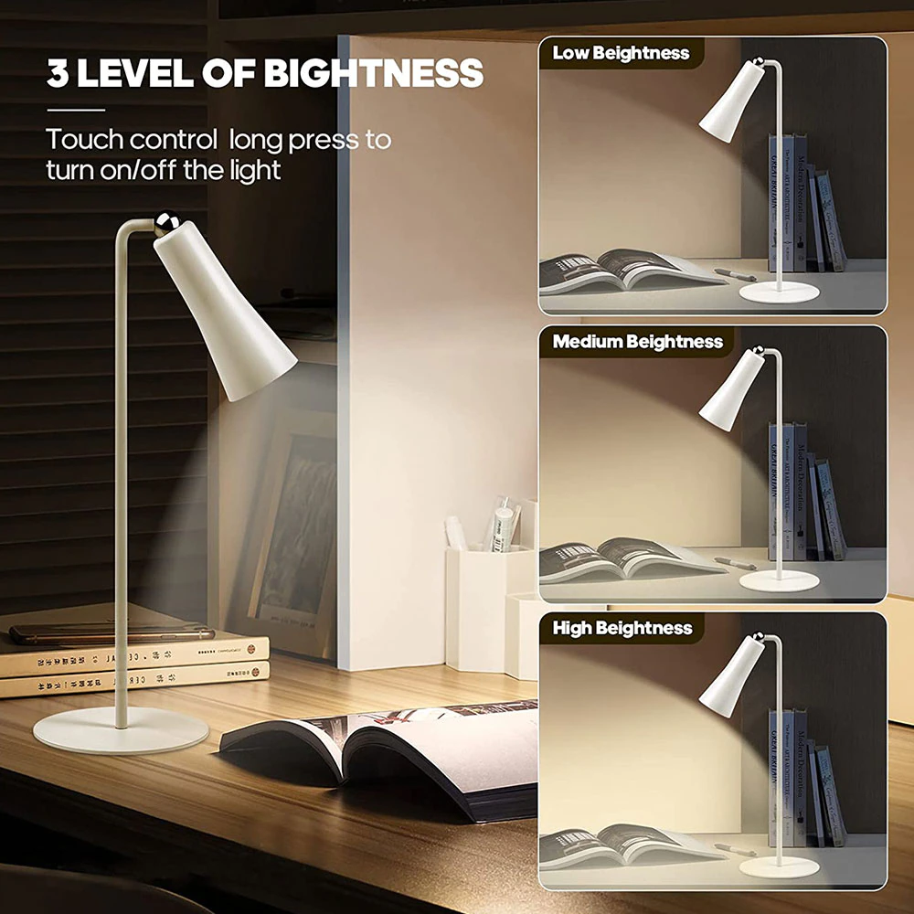BowLift | Shiny Orbit Rechargeable Rotating Desk Lamp